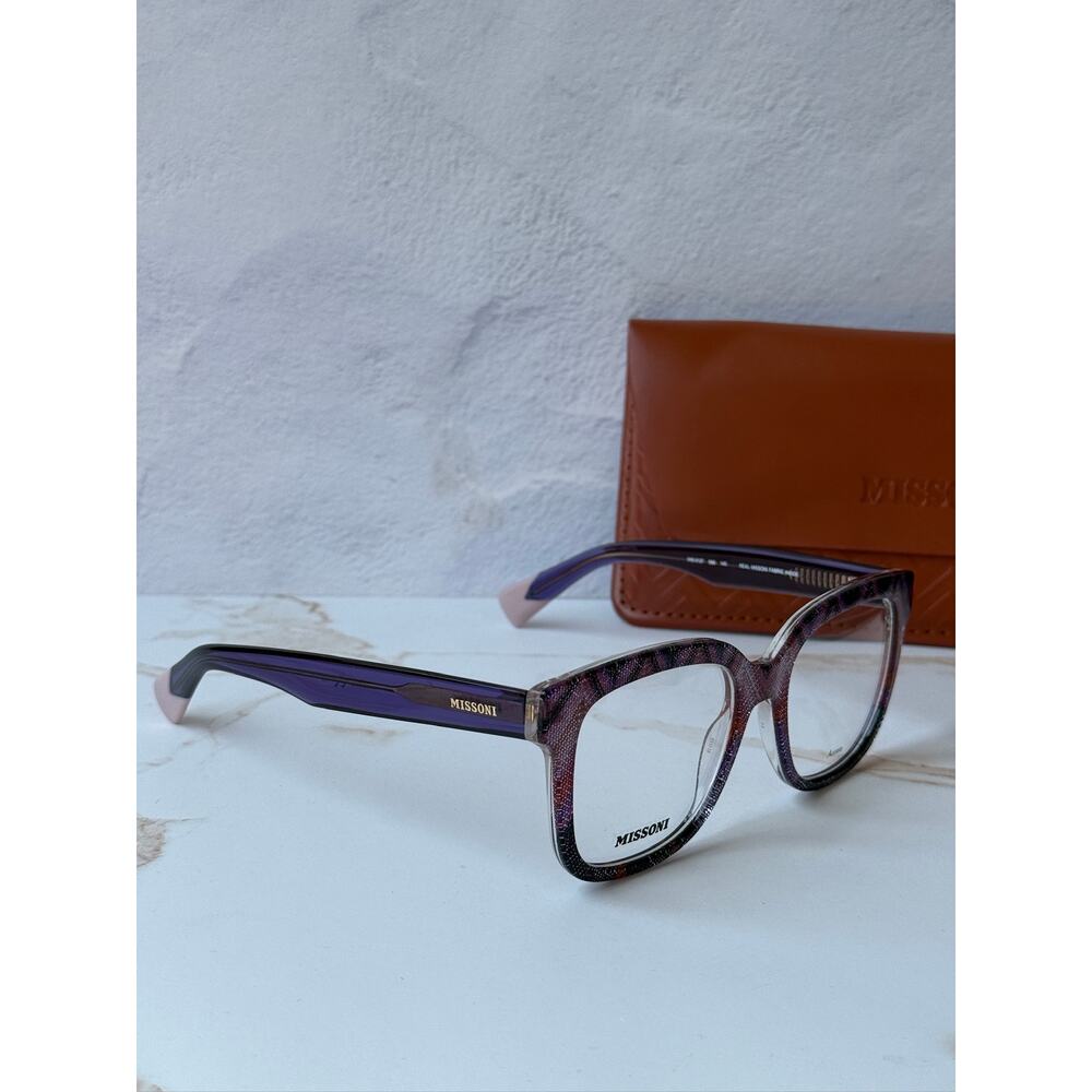 NEW Missoni MIS0127 Eyeglasses Frames in Purple Pattern - Picture 4 of 6